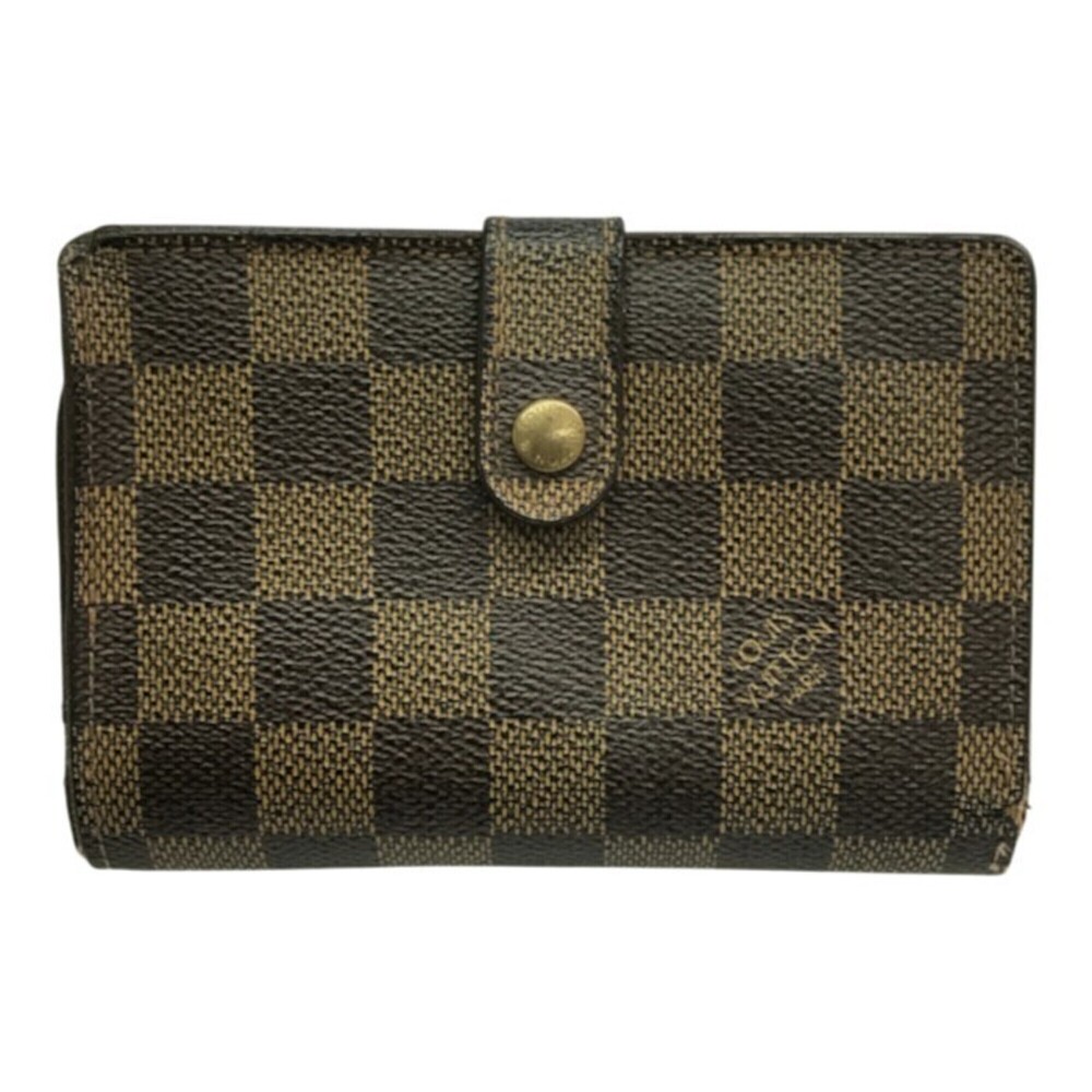 LOUIS VUITTON Louis Vuitton Damier Ebene Portemonnaie Billet Viennois Women's...